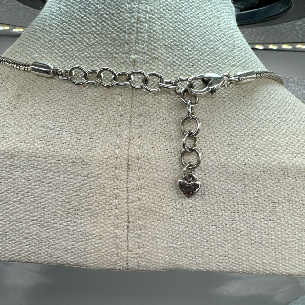 Brighton SACRED CIRCLE Amber Color Crystal‎  Round Filagree Necklace - Picture 4 of 6